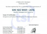 Berstandar Internasional, Dinas Pendidikan Bojonegoro Raih Sertifikat ISO 9001:2015