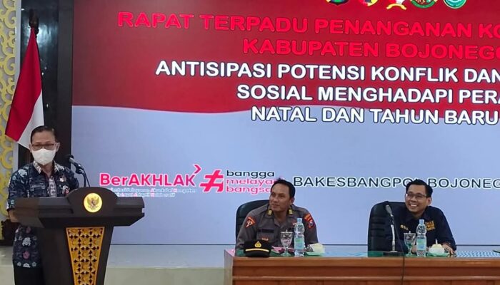 Pemkab Bojonegoro Gelar Rapat Terpadu Antisipasi Konflik Sosial Saat Perayaan Nataru