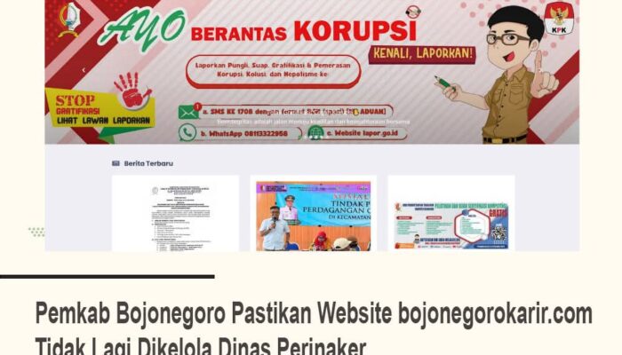 Pemkab Bojonegoro Pastikan Website bojonegorokarir.com Tidak Lagi Dikelola Dinas Perinaker