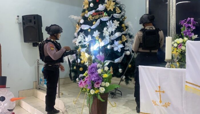 Natal 2024, Polres Bojonegoro Lakukan Sterilisasi Gereja