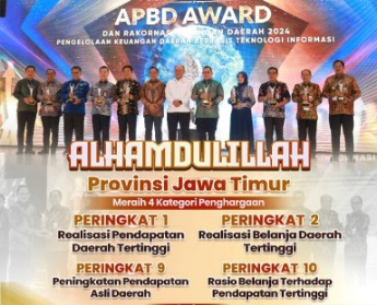 Jatim Borong 4 Penghargaan di APBD Award 2024