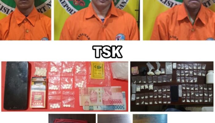 Dua Kasus Narkoba Terungkap, Tiga Tersangka Diamankan Polres Nganjuk