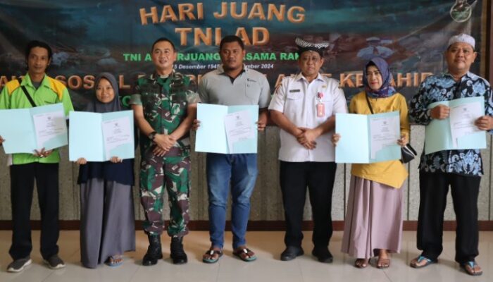 Peringati Hari Juang TNI AD, Kodim Bojonegoro Gelar Bakti Sosial Pembuatan Akte Kelahiran Gratis