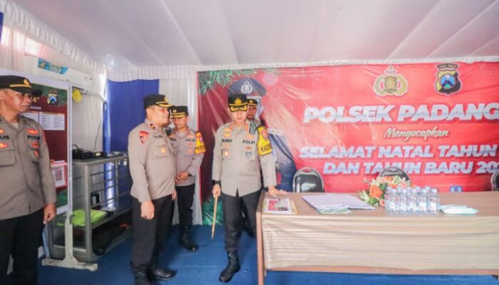 Jelang Nataru, Kapolres Bojonegoro Cek Pos Pam dan Pos Yan