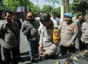 Polres Nganjuk Gelar Pemeriksaan Senpi Untuk Penertiban dan Inventarisasi