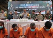 Polres Nganjuk Bongkar Jaringan Peredaran Narkotika di Tanjunganom dan Kediri