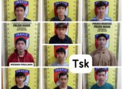 Polres Nganjuk Tangkap 10 Terduga Pelaku Curanmor di Bagor