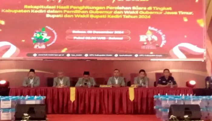 KPU Kabupaten Kediri Adakan Pleno Terbuka Rekapitulasi Pilkada 2024