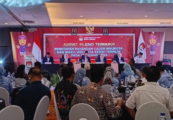 KPU Kota Kediri Tetapkan Calon Walikota dan Wakil Walikota Kediri