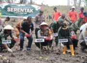Polres Nganjuk Kembali Tanam Jagung di Lahan 2 Hektar Dukung Program Ketahanan Pangan Nasional
