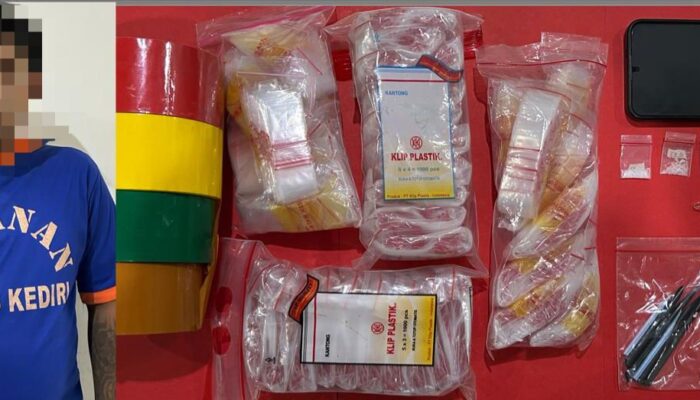 Buser Satresnarkoba Polres Kediri Tangkap Pengedar Narkoba