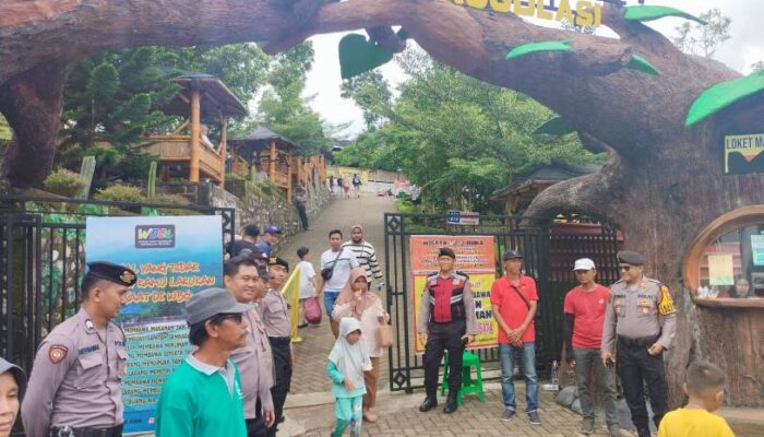 Musim Liburan, Polres Kediri Patroli di Tempat Wisata