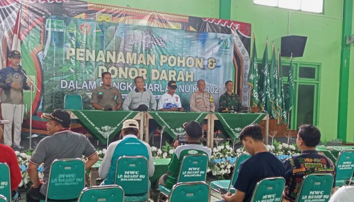 Anggota Koramil Solokuro Kodim Lamongan Ikut Berpartisipasi Meriahkan Harlah NU ke 102