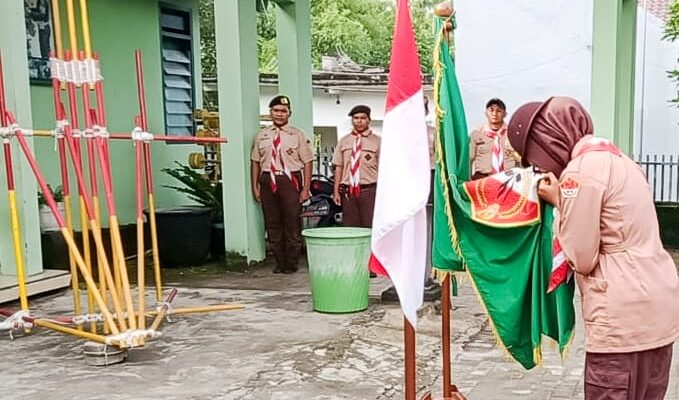 Puluhan Pelajar Resmi Menjadi Anggota Saka Wira Kartika Kodim Bojonegoro