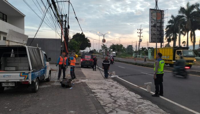Polres Malang Selidiki Kematian Pengendara, Diduga Terjerat Kabel di Jalan Raya Lawang
