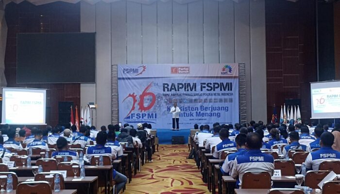 Presiden FSP Farkes Reformasi KSPI Hadiri Pembukaan Rapim FSPMI 2025