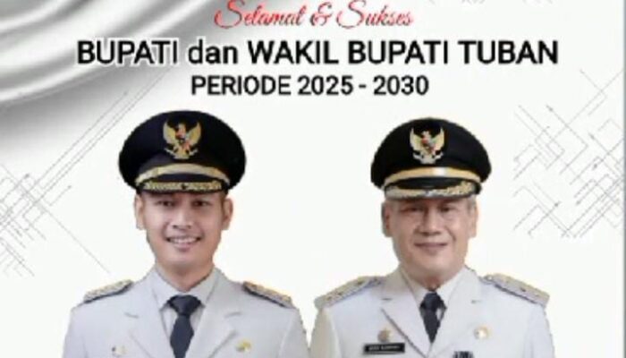 Selamat Dilantiknya Bupati dan Wakil Bupati Tuban Periode 2025-2030