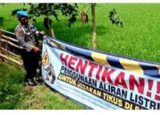 Petani Dihimbau untuk Tidak Menggunakan Jebakan Tikus Beraliran Listrik oleh Polsek Laren