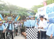 Semarak HUT PDAM Tirta Buana, Ribuan Peserta Meriahkan Gowes Jelajah Bojonegoro