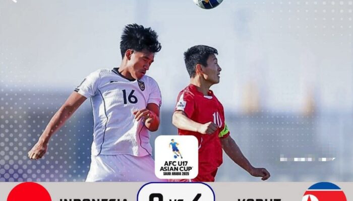 Indonesia U-17 Tersingkir dari Piala Asia 2025 Usai Dibekuk Korea Utara 0-6
