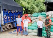 Program Sergab di Bojonegoro, Petani Pohbogo Didampingi Babinsa Serahkan Gabah ke Bulog