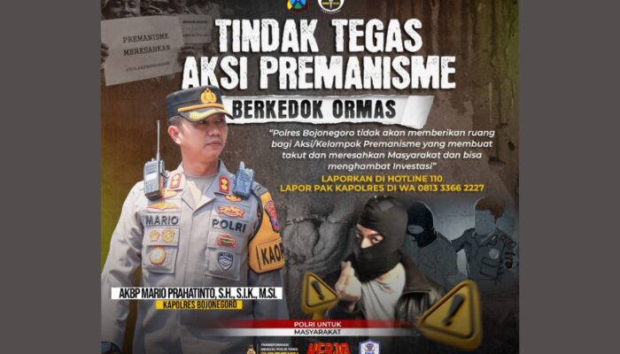 Kapolres Bojonegoro: Preman Tak Ada Tempat di Sini