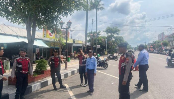 Polres Nganjuk Gerebek Parkir Liar dan Premanisme di Jalan A Yani