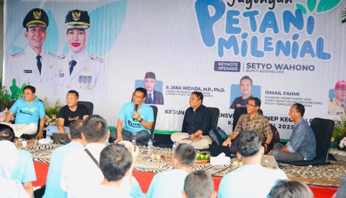 Teknologi Drone Masuk Sawah, Pertanian Bojonegoro Makin Canggih