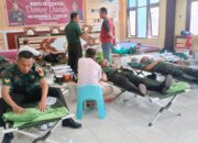 Berseragam Tapi Berhati Lembut, TNI Lamongan Ikut Donor Darah