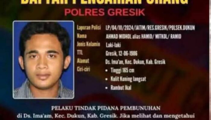 Pelaku Utama Pembunuhan di Imaan Gresik Berhasil Ditangkap Setelah Setahun Buron