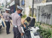 Satlantas Kediri Kota Hajar Pelanggar, 481 Ditilang 503 Ditegur