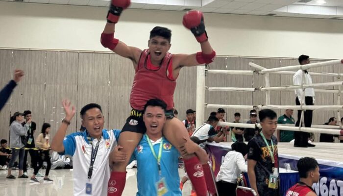 Debut Muaythai Berbuah Manis, Bojonegoro Sabet Emas di Porprov Jatim