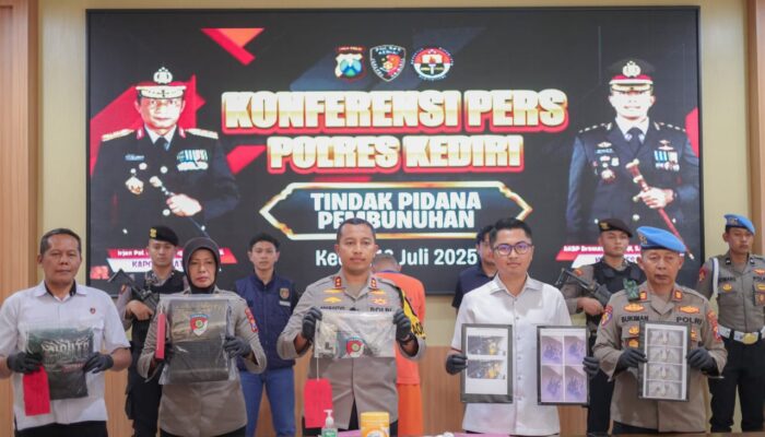Kekasih Tega Bunuh Pacarnya Sendiri, Polres Kediri Tangkap Pelaku