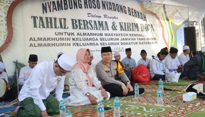 Kapolres Bojonegoro Hadiri Tahlil Akbar, Warga Dander Tumpah Ruah