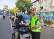 Operasi Patuh Mulai Panas, Satlantas Kediri Kota Sisir Pelanggar di Pagi Hari