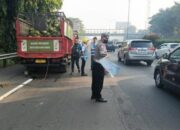 Kecelakaan di Tol JORR: Truk Elpiji Nyangkut di Tronton Sopir Tewas di Tempat