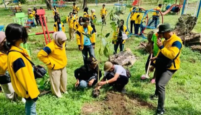 KKN-TK 20 Unigoro Sulap Negeri Atas Angin Jadi Lebih Rindang dan Asri