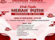Terbuka Untuk Umum Kirab Merah Putih Sepanjang 80 Meter Oleh Masyarakat Samin