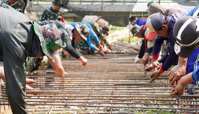 TMMD 125 Bojonegoro: Check Dam Sekonang Segera Rampung, Petani Senyum Lebar
