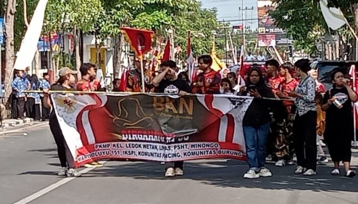 Ribuan Warga Antusias, Pawai Budaya BKN Bojonegoro Semarakkan HUT RI