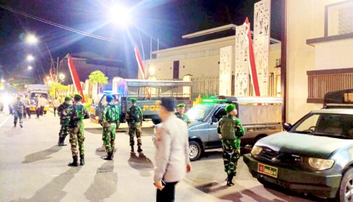 Cegah Gejolak, Kodim dan Polres Bojonegoro Gelar Patroli Gabungan