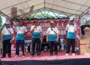 Ratusan Warga Ramaikan Jalan Sehat HUT RI ke-80 di Desa Babat Kedungadem