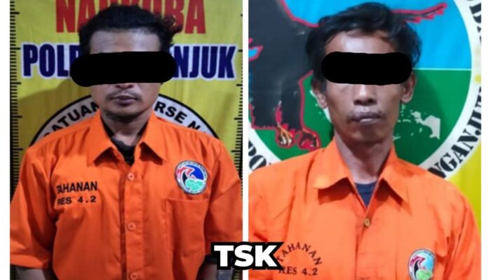 Baru Edarkan Sabu, Dua Pria Ini Langsung Diborgol Satresnarkoba Nganjuk