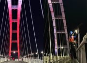 Lebih Cantik, Lampu LED Dipasang di Jembatan Sosrodilogo Bojonegoro