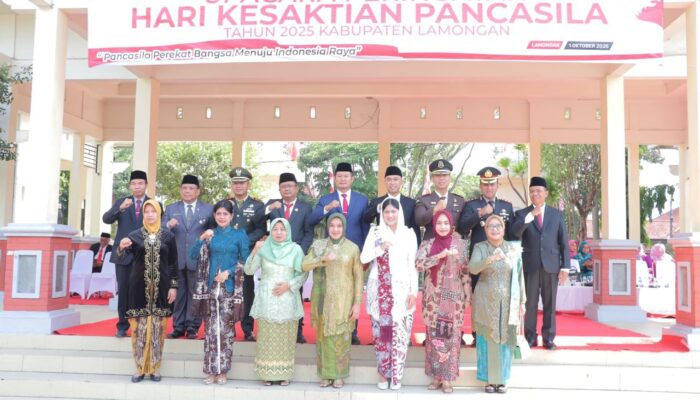Meriah dan Khidmat, Upacara Hari Kesaktian Pancasila Warnai Alun-Alun Lamongan