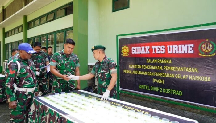 Prajurit Kostrad Diuji, Tak Satu Pun Terdeteksi Narkoba