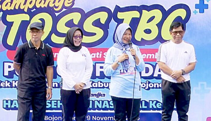 Gerak Serentak Lawan TBC, Dinkes Bojonegoro Kampanyekan TOSS di Alun-Alun