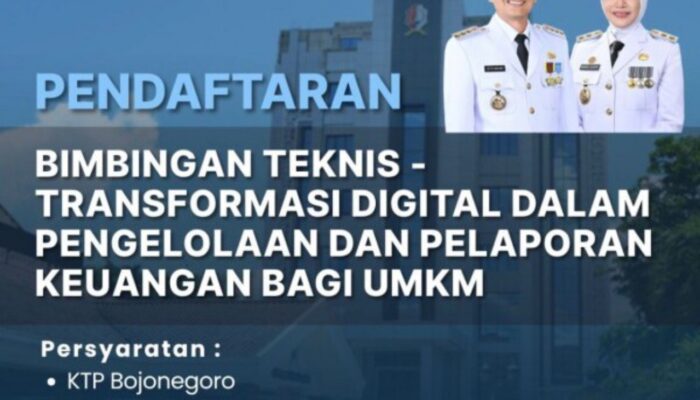 Awas Kehabisan Kuota, Bimtek Digital UMKM Bojonegoro Sudah Dibuka, Daftar Sekarang