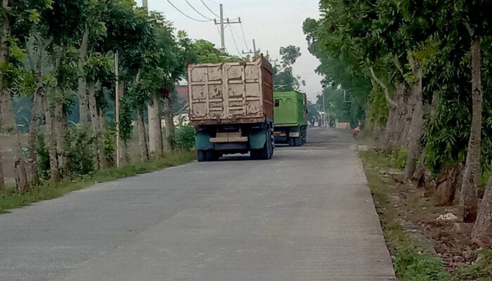 Warga Geram, Truk Pasir Setor ke Rumah Kades Suwaloh Bikin Jalan dan Jembatan Rusak