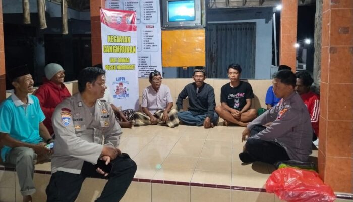 Kapolsek Turun ke Lapangan, Pos Kamling Kaloran Nganjuk Siap Dinilai